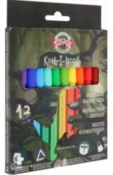 Фломастеры Dino 1002, 12 цветов