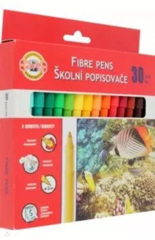 Фломастеры Fish 1002, 30 цветов