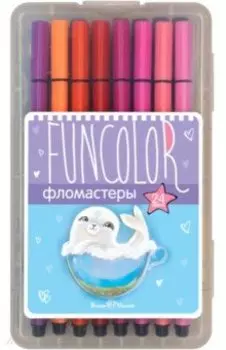 Фломастеры FunColor, 24 цвета, в ассортименте