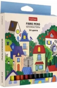 Фломастеры "Городок", 24 цвета (FP_067665)