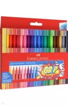 Фломастеры Grip, 20 цветов