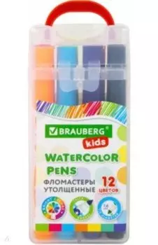 Фломастеры Kids, 12 цветов, утолщенные