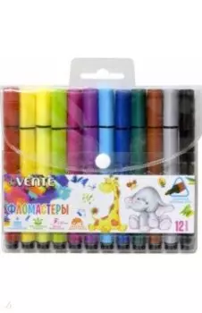 Фломастеры Trio Jumbo, 12 цветов