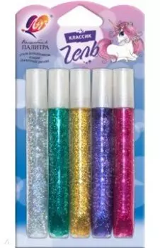 Гель с блестками Блеск, 5 цветов