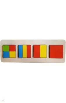 Геометрия "Квадраты" 29,5х10,5 (дерево)