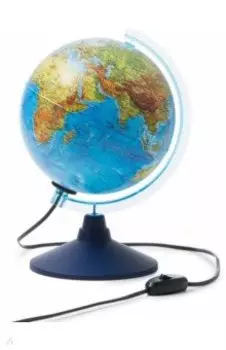 Глобус Земли физико-политический с подсветкой (d=210 мм) (Ке012100181)