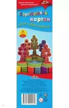 Гофрокартон цветной для квиллинга "Деверья" (5 листов, 6 цветов, 30 полосок) (С2814-01)