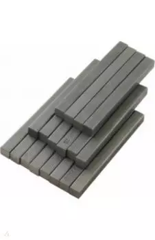 Графит художественный прямоугольный, 2B, 18 штук