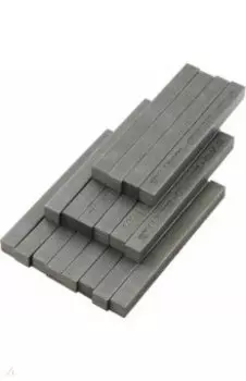 Графит художественный прямоугольный, 4B, 18 штук