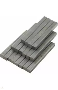 Графит художетвенный прямоугольный, 6B, 18 штук