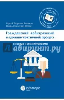 Гражданский, арбитражный и административный процесс в схемах с комментариями