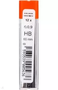 Грифели чернографитные, НВ, 12 штук