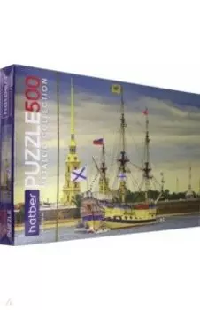 Hatber Puzzle-500 Корабль Полтава на Неве (500ПЗ2ф_23887)