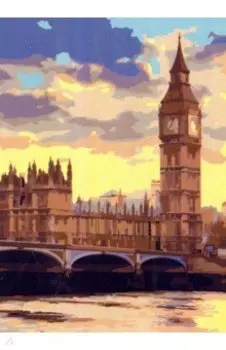 Холст "Биг Бен", 17х22 см. (ХК-3974)