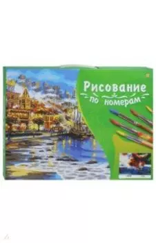 Холст для рисования по номерам "Котик у воды" (30х40 см) (G648)