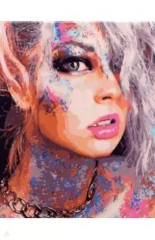 Холст с красками Фантастическая девушка