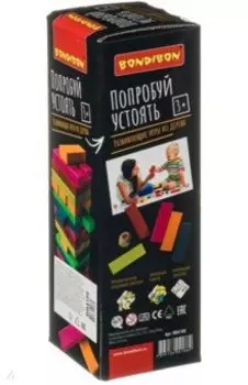 Игра-баланс «Попробуй устоять», цветная башня (ВВ4166)