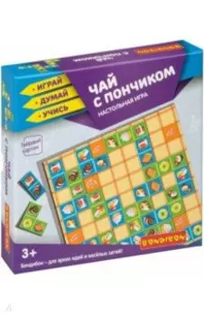 Игра настольная Домино-пазл "Чай с пончиком" (ВВ4332)