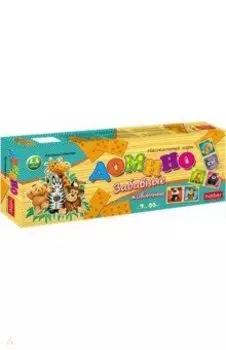 Игра настольная Домино. Забавные животные, 28 карточек