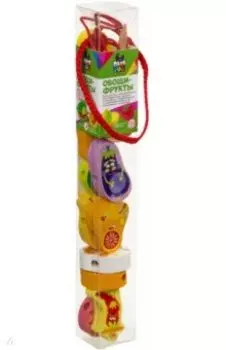 Игровой набор бусины для нанизывания Овощи-фрукты (ВВ4013)