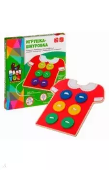 Игрушка деревянная, Шнуровка, Bondibon