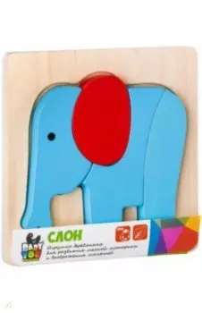 Игрушка деревянный пазл Слон