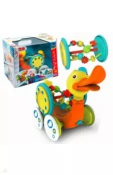 Игрушка-каталка музыкальная Утка