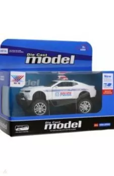 Игрушка-машинка, Полицейский джип, инерционный, белый