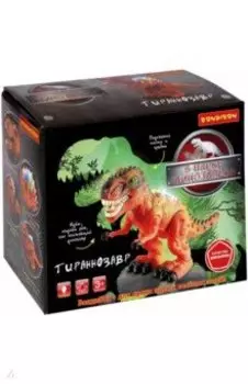 Игрушка музыкальная Динозавр. Тираннозавр, темно-зеленый