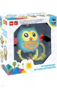 Игрушка-погремушка музыкальная Сова, подвеска