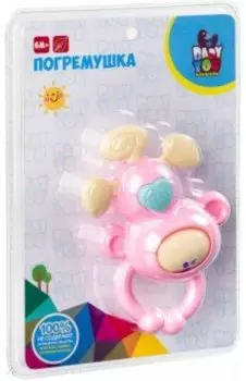 Игрушка погремушка пластиковая "Обезьянка", ассортимент (ВВ3214)