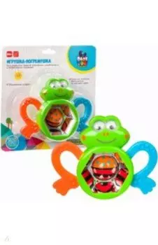 Игрушка развивающая погремушка Лягушка, с прорезывателем