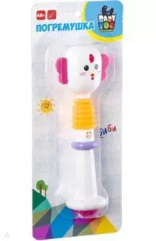 Игрушка развивающая. Погремушка Птичка, пластмассовая, белая