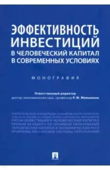 Эффективность инвестиций в человеческий капитал в современных условиях. Монография