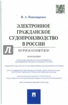 Электронное гражданское судопроизводство в России. Штрихи концепции. Монография