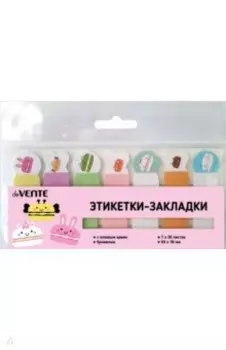 Этикетки-закладки Macaron animals, 7 дизайнов