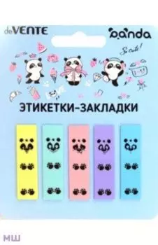 Этикетки-закладки Panda, 5 дизайнов