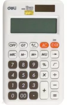 Калькулятор карманный, белый