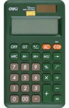 Калькулятор карманный, зеленый
