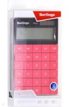 Калькулятор настольный 12 разрядов "Power TX" темно-розовый (CIP_100)