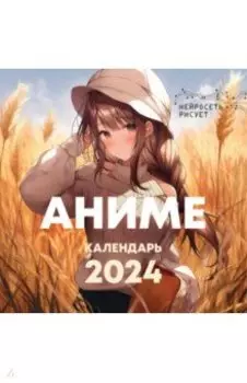 Календарь на 2024 год Аниме. Нейросеть рисует
