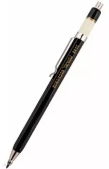 Карандаш цанговый металлический Toison D`Or с клипом, 2,0мм, черный