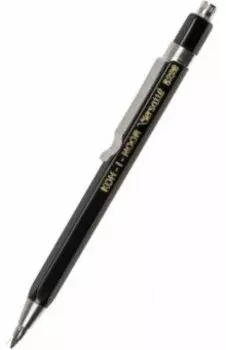 Карандаш цанговый металлический Versatil короткий с клипом, черный