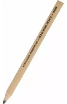 Карандаш чернографитный для скетчинга, 2B, плоский