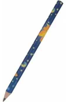 Карандаш чернографитовый HappyGraphix Jumbo. Волшебный лис, 4В