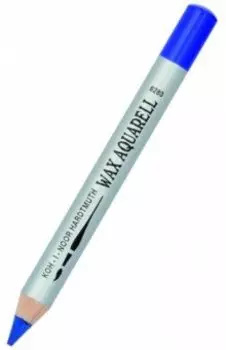 Карандаш восковой акварельный кобальт синий темный