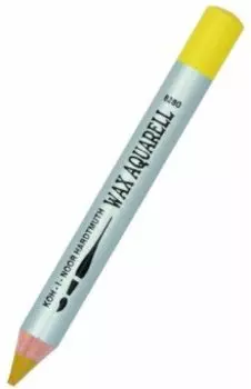 Карандаш восковой акварельный, охра золотистая