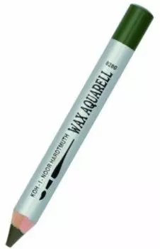 Карандаш восковой акварельный, оливковый темный