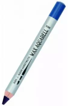 Карандаш восковой акварельный, сапфировый синий