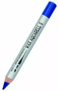 Карандаш восковой акварельный, синий светлый
